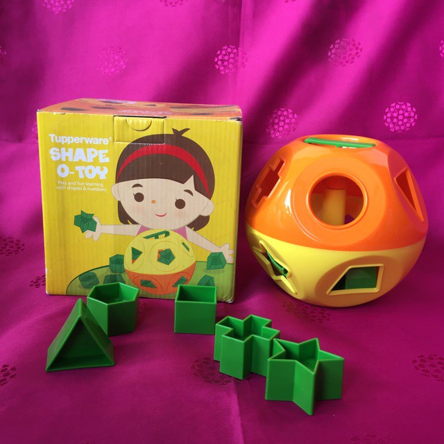 Jual Tupperware Shape O Toy KUNING mainan anak motorik | Shopee Indonesia