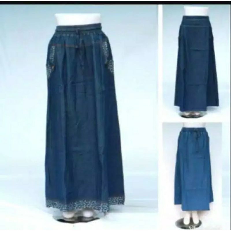 Jual Rok Levis panjang Perempuan | Shopee Indonesia