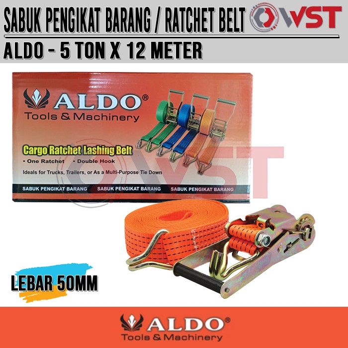 Jual Aldo Sabuk Pengikat Barang 5ton x 12meter / Tali Truk Ratchet ...