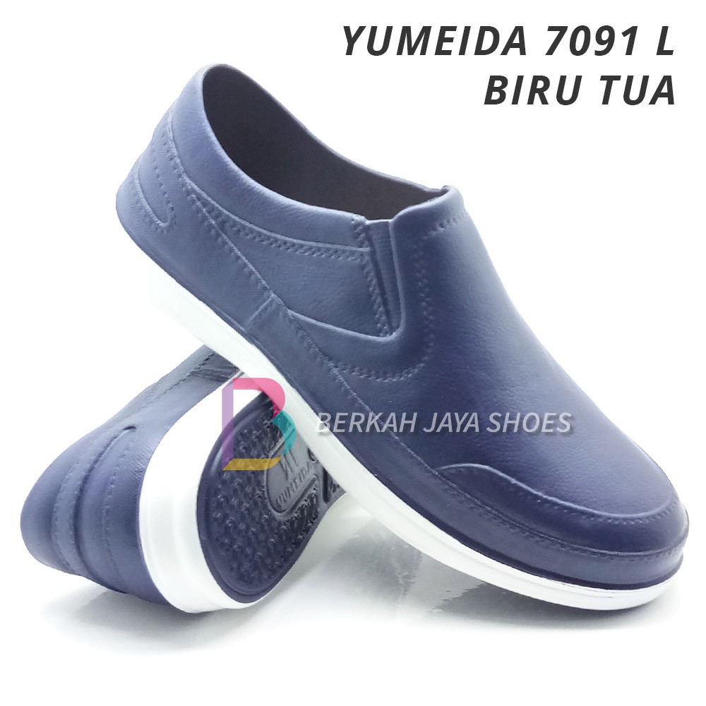 Jual Sepatu Karet Pria Sepatu Pantofel Karet Pria Yumeida 7091 L