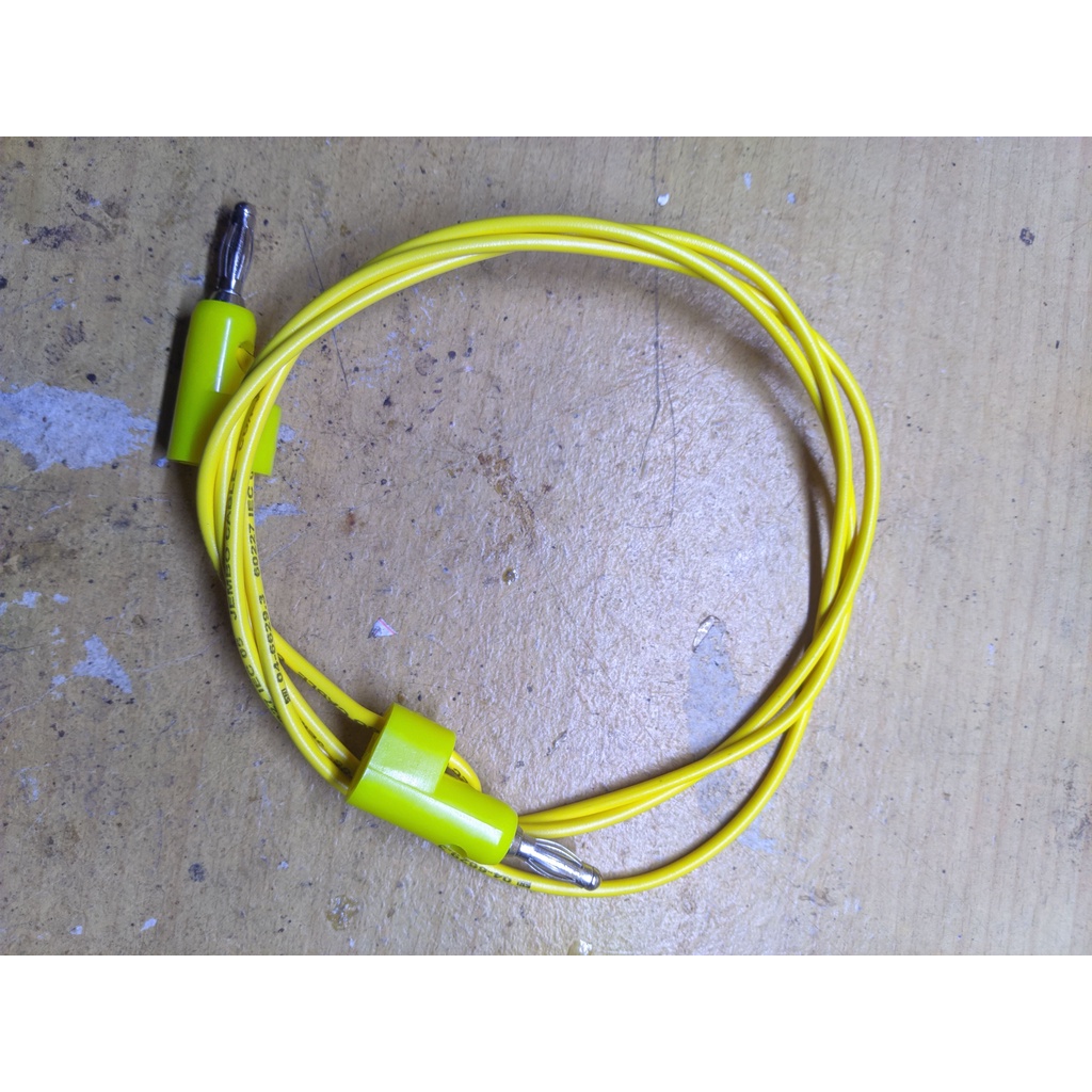 Jual kabel jumper banana plug 4mm panjang 40cm test lead stackable