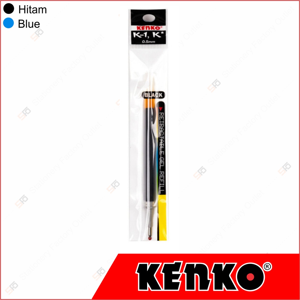 Jual Refill Pen Gel Kenko K1 Retractable 0.5 mm K1 Clicker Shopee