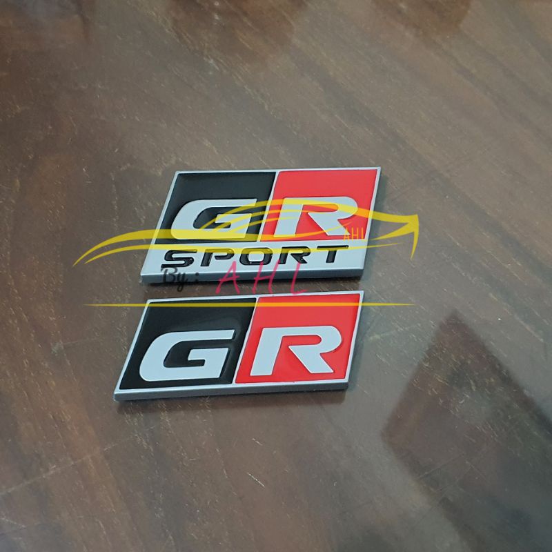Jual Emblem Logo Toyota GR Sport dan GR Gazoo Racing / Emblem GR Sport ...