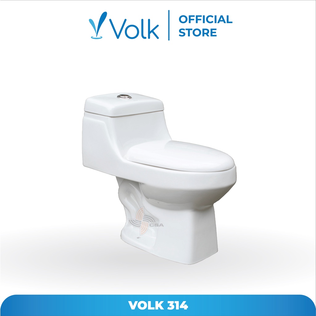 Jual Volk Chrysant Toilet Kloset Duduk Jet Washer A White