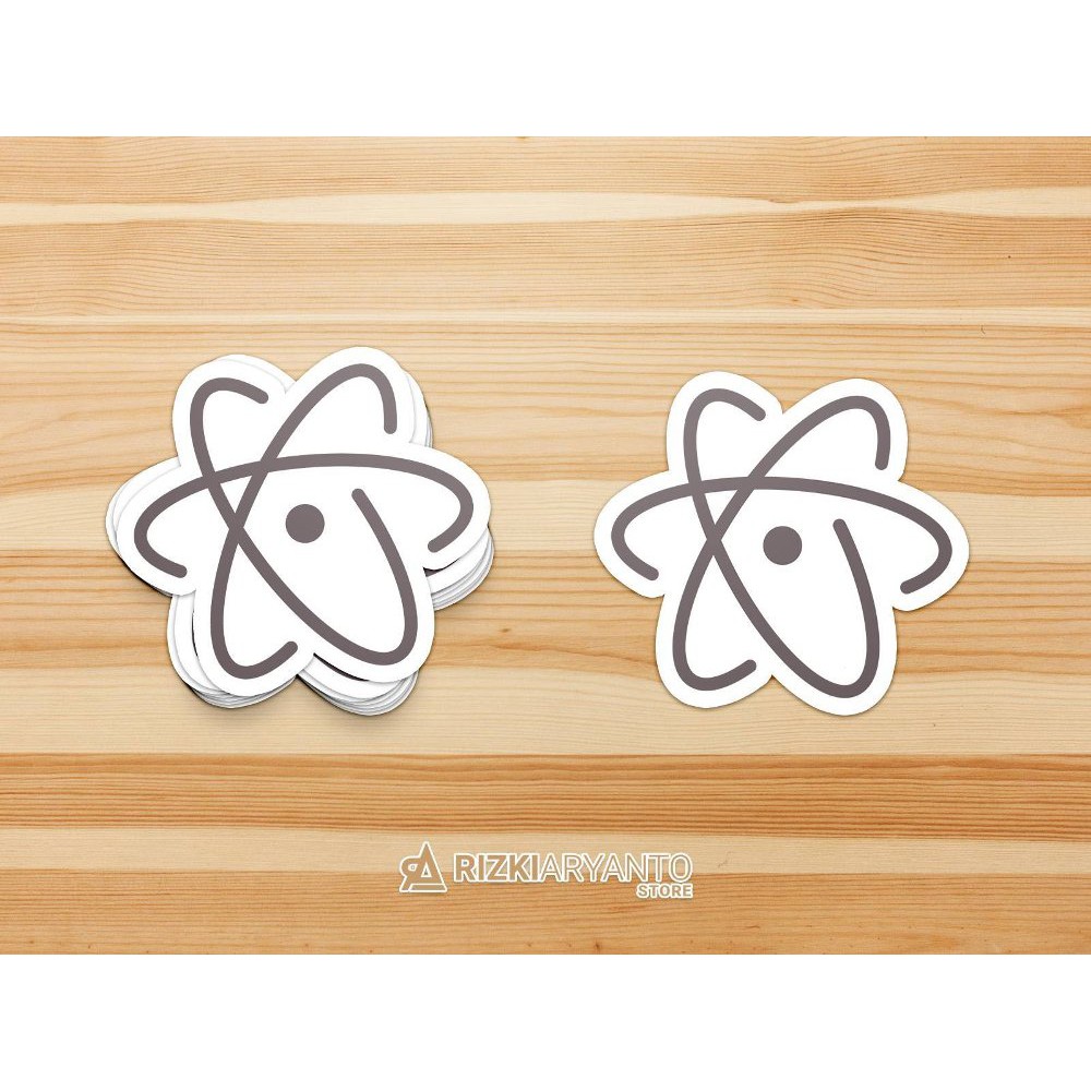 Jual Sticker - Stiker Logo Atom Text Editor untuk PC Laptop HP dll ...