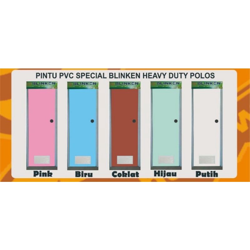 Jual PINTU KAMAR MANDI PVC (WARNA) | Shopee Indonesia