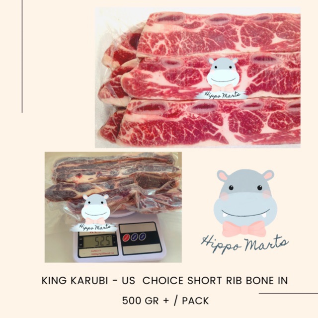 Jual King karubi PREMIUM / Choice Short Rib Bone In US BEEF | Shopee ...