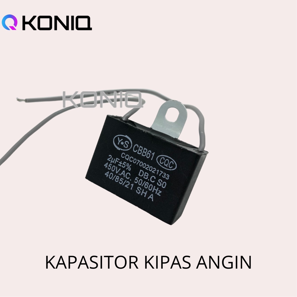 Jual KAPASITOR CAPASITOR KIPAS ANGIN 2 MIKRO / 2 UF Shopee Indonesia