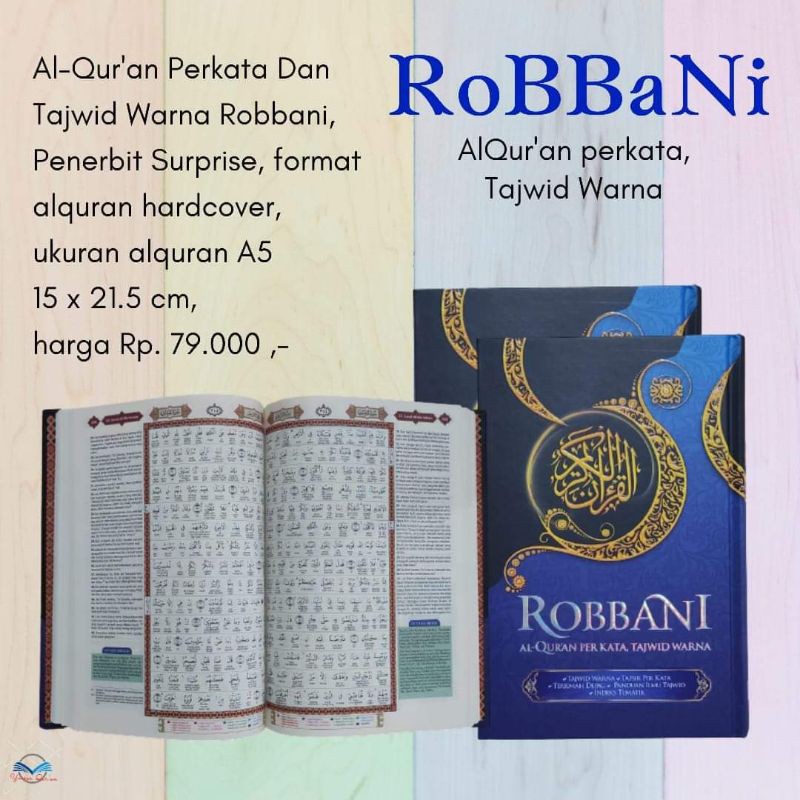 Jual Al-Qur'an Robbani Terjemah Perkata Tajwid Warna A4 | Shopee Indonesia