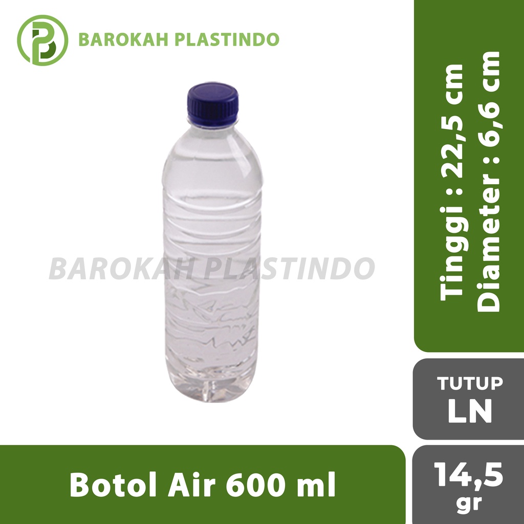 Jual Botol Air 600 ml / Botol Plastik 600 ml / Botol Aqua 600 ml ...