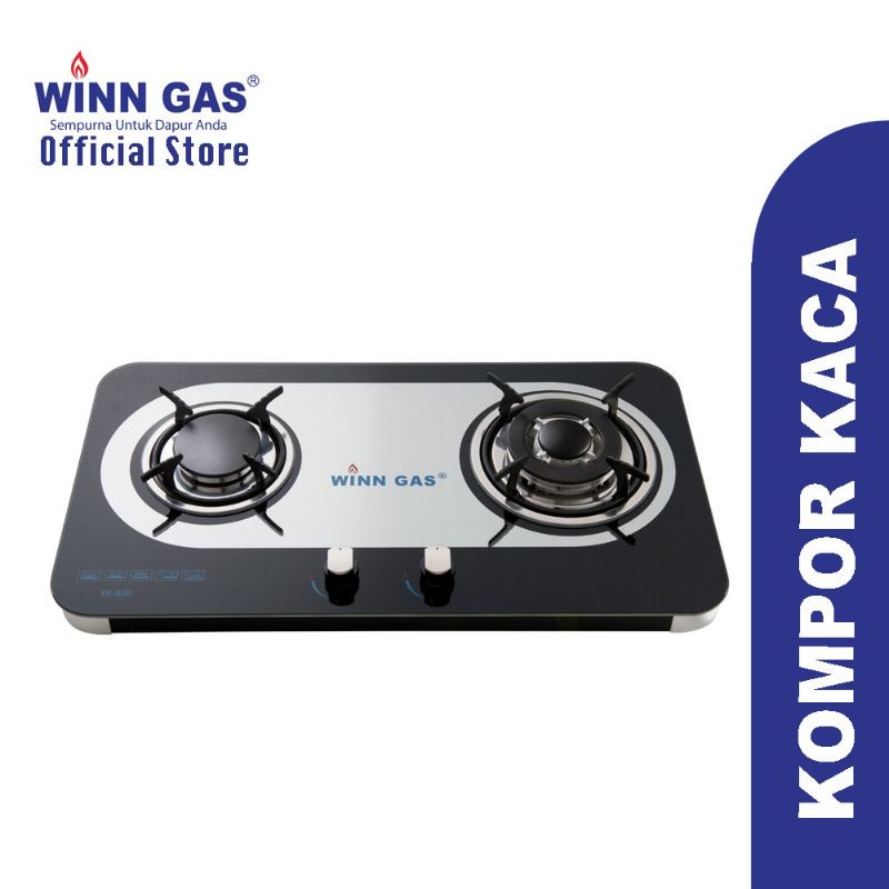 Jual Kompor Gas Kaca Mewah / Tanam Glass W888 W 888 W-888 Winn Gas