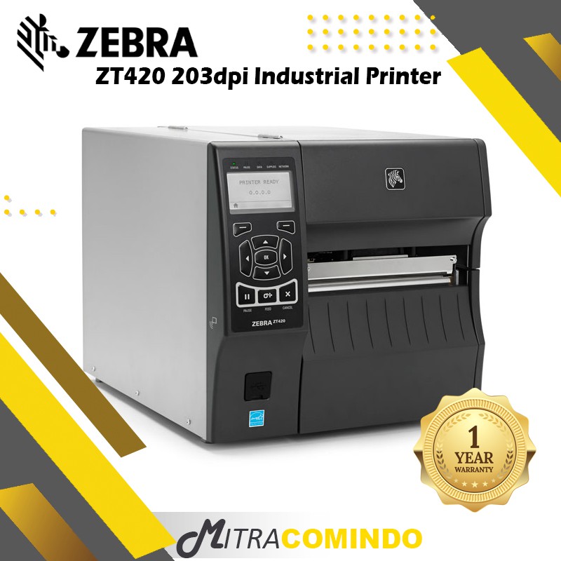 Jual Printer Label Barcode Zebra ZT420 Industrial Printer 203 dpi