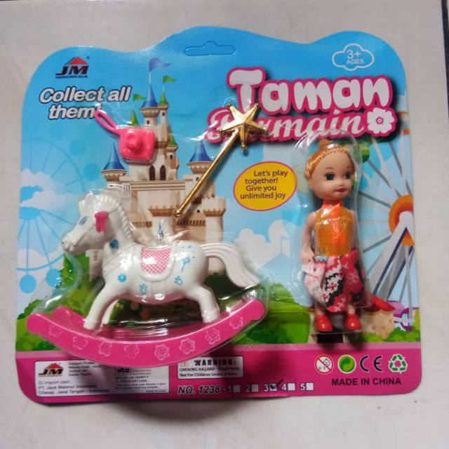 Jual Mainan boneka barbi berby berbi taman bermain kuda | Shopee Indonesia