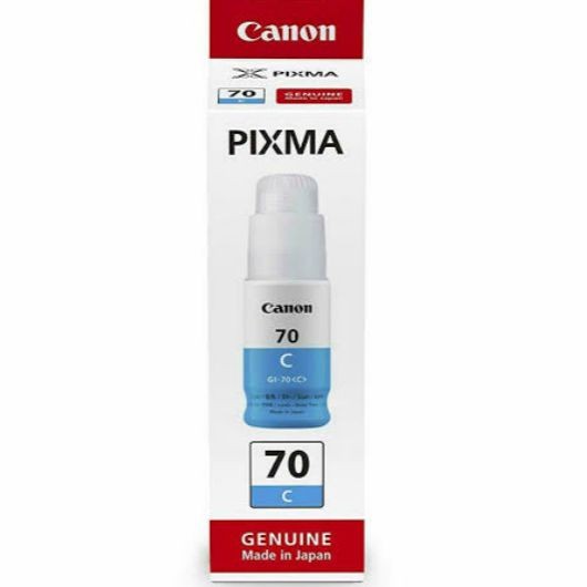 Tinta Original Canon 70 Cyan GI70C - Tinta Canon G5070 G6070 G7070 GM2070 GM4070 (3)