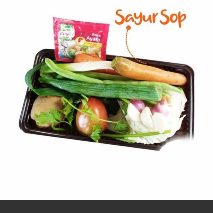 Jual Paket Siap Masak Sayur Sop Shopee Indonesia