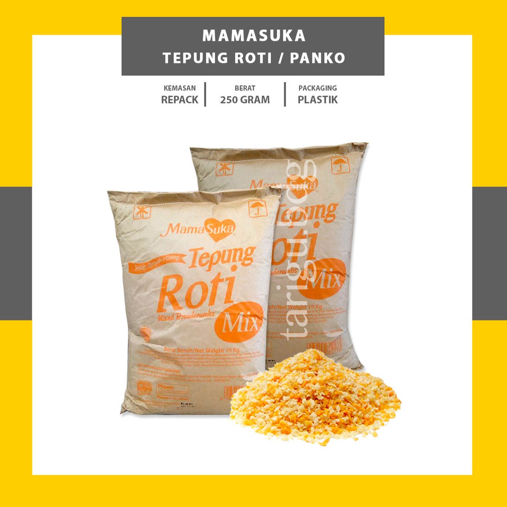 Jual Mamasuka Tepung Roti Bread Crumb Tepung Panir Mix Putih 500g Shopee Indonesia 