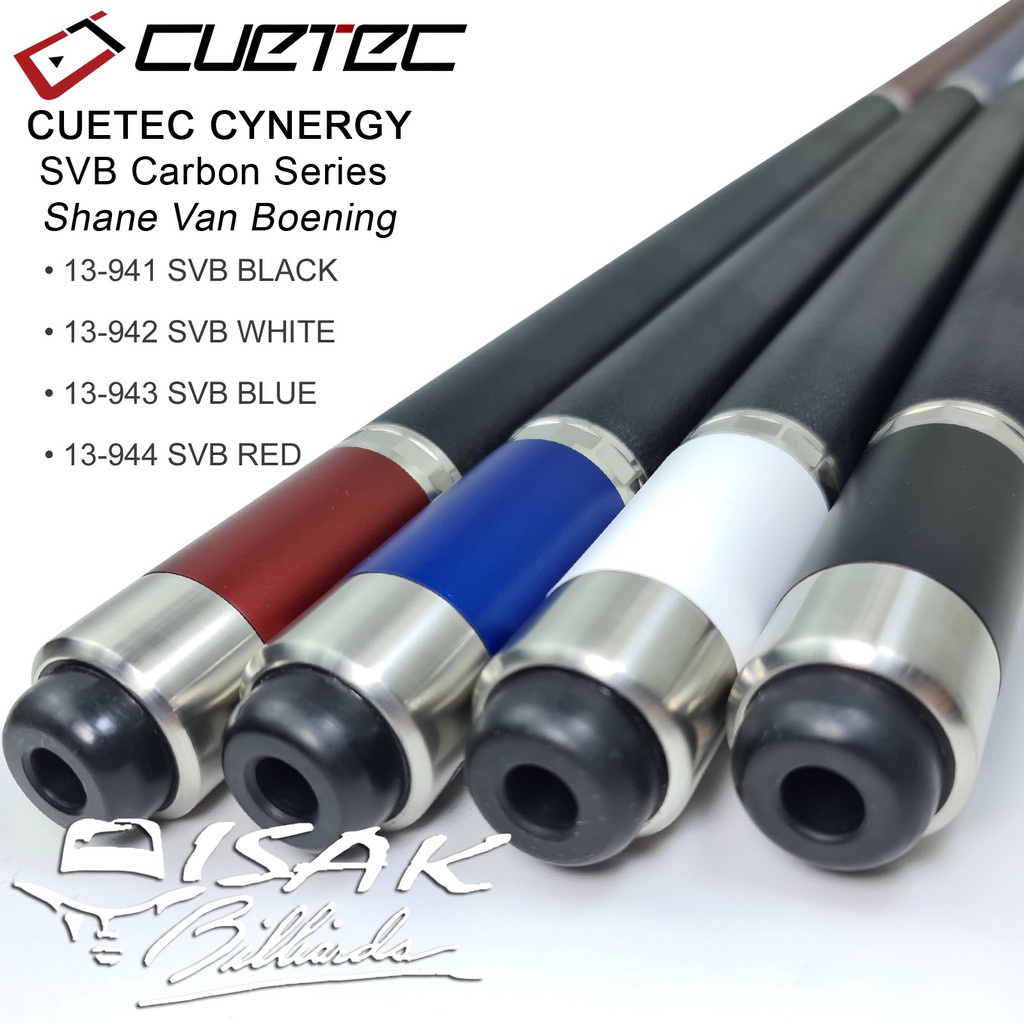 Jual Cuetec Cynergy SVB Carbon Shaft 13941 Black Shane Van Boening Pool Cue Stick Billiard