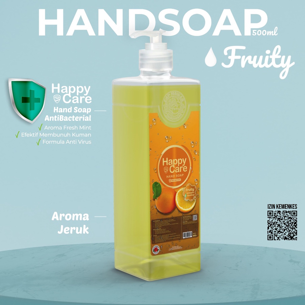 Jual Sabun Cuci Tangan Happy Care Hand Wash Ml Pump Jeruk Sabun Cuci Tangan Anti