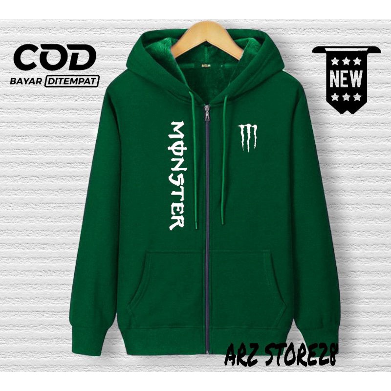 Jual Terlaris !!! Free Jaket Text Putih Monster Sweater Distro