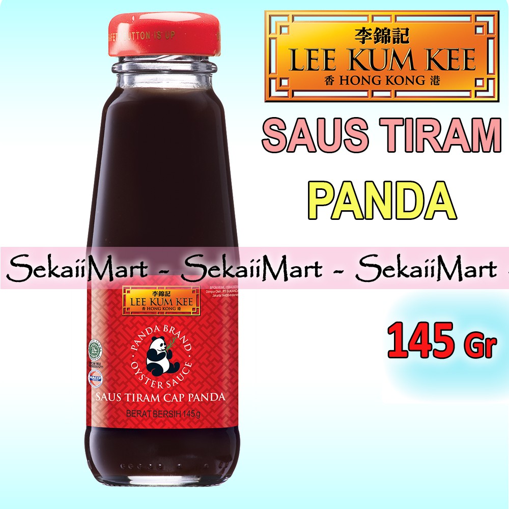 LEE KUM KEE PANDA Oyster Sauce 145gr - LKK Bumbu Saus Tiram Cap Panda HALAL  Botol Kecil