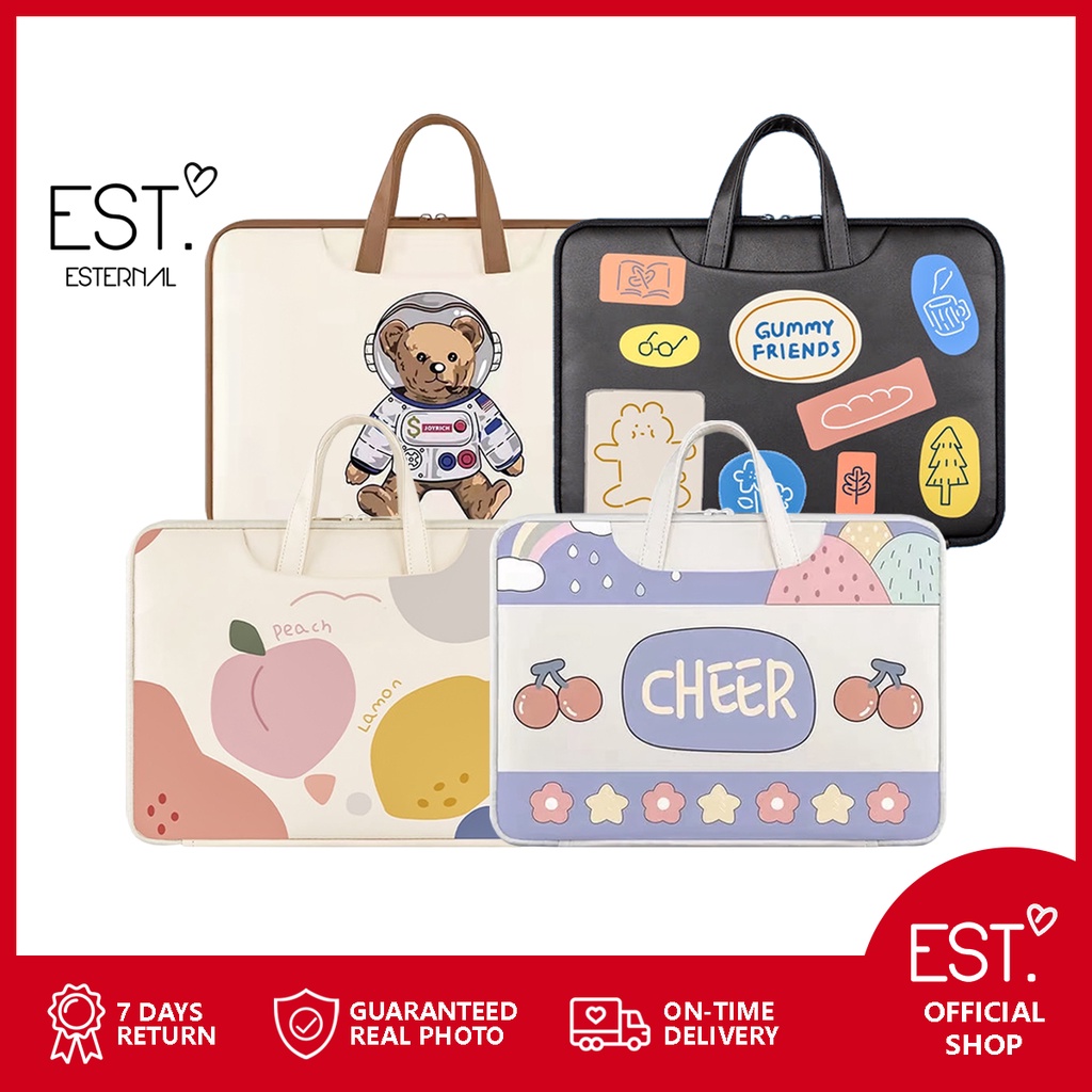 Jual ESTERNAL - Tas Laptop Selempang Pastel Estetik Waterproof Dengan ...