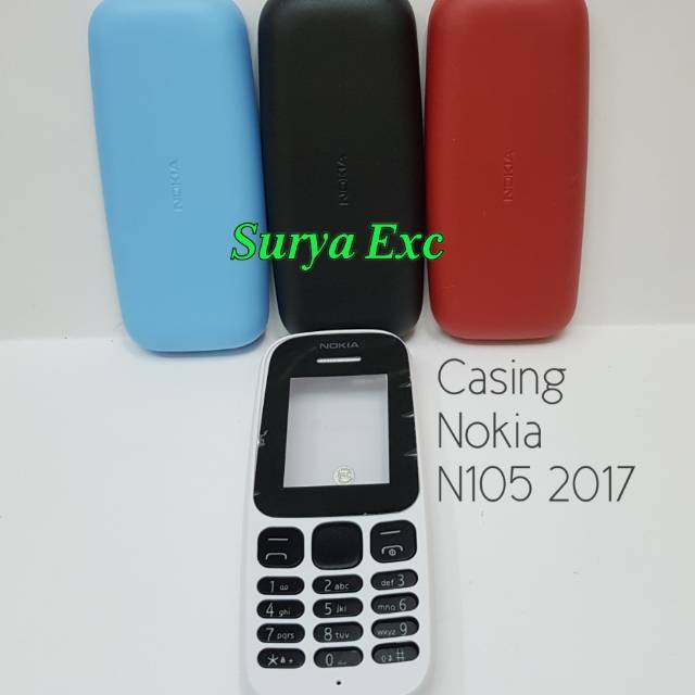 Jual Kesing / Casing Nokia N105 2017 N1052017 ( Depan Belakang +Keypad ...
