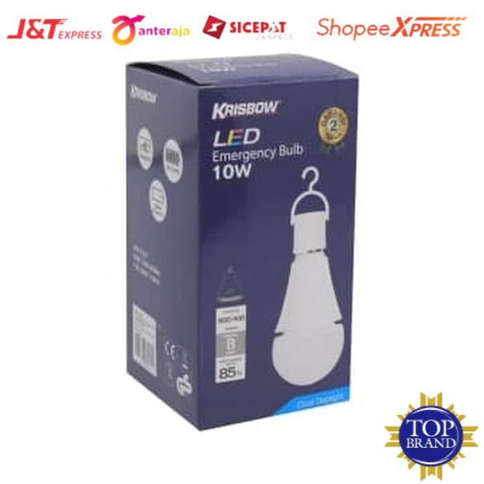 Jual RUPA krisbow emergency darurat Bohlam lampu LED 10 watt putih ...