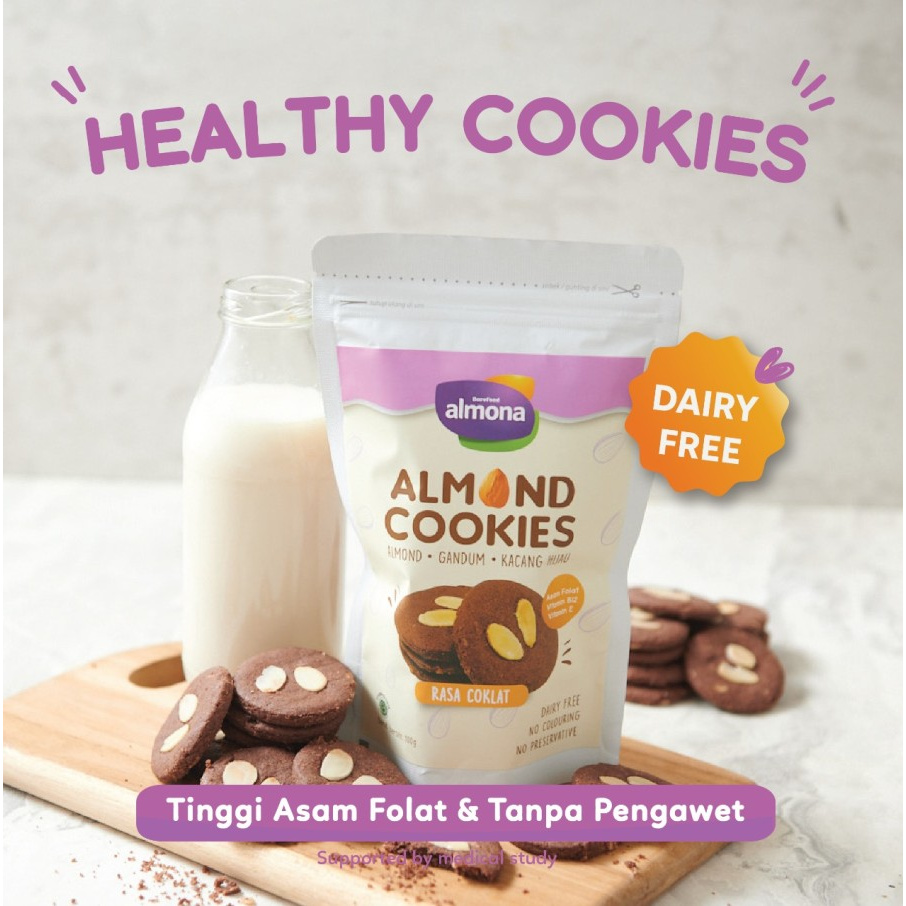 Jual Barefood - Almona Almond Cookies - Vegan Natural 100gr | Shopee ...