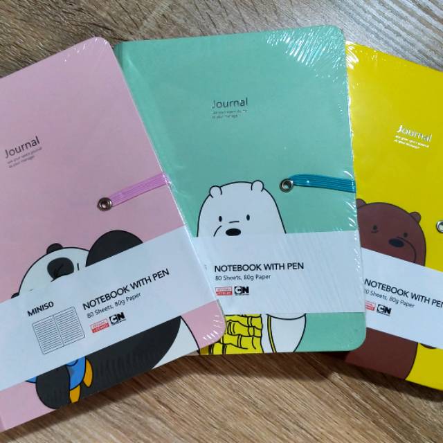 Jual MINISO NOTEBOOK WEBAREBEARS WITH PEN | Shopee Indonesia