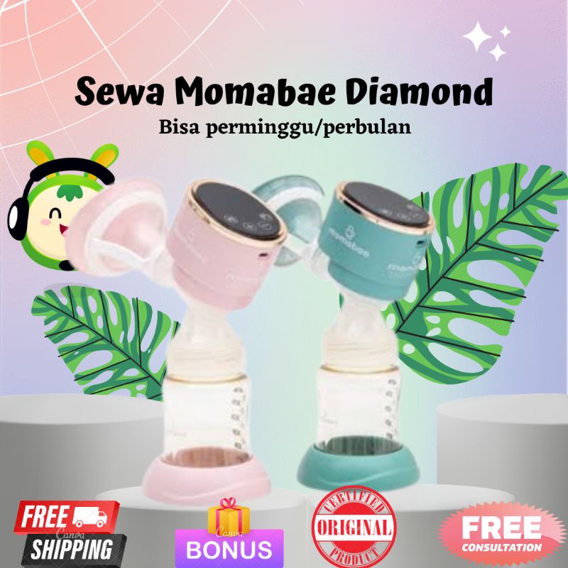 Jual Sewa Pompa Asi Momabae Diamond Breastpump Elektrik Bisa Dicharger