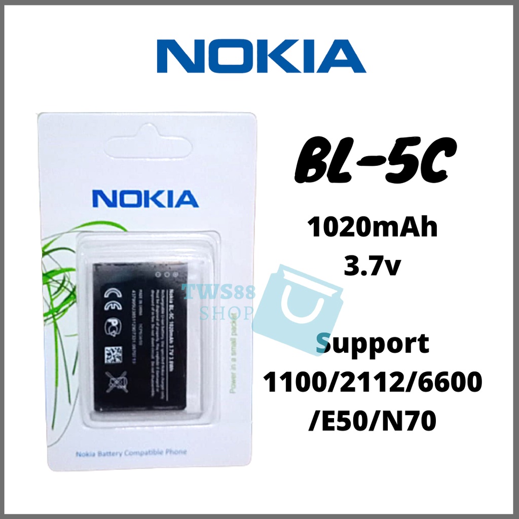 Jual (TWS) Baterai Batre Battery Original Nokia BL-5C 5C BL5C BL