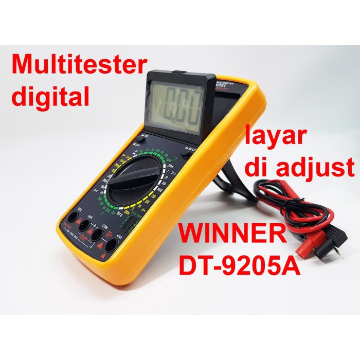 Jual WINNER DT9205A ( LAYAR GERAK ) DIGITAL MULTIMETER JUMBO