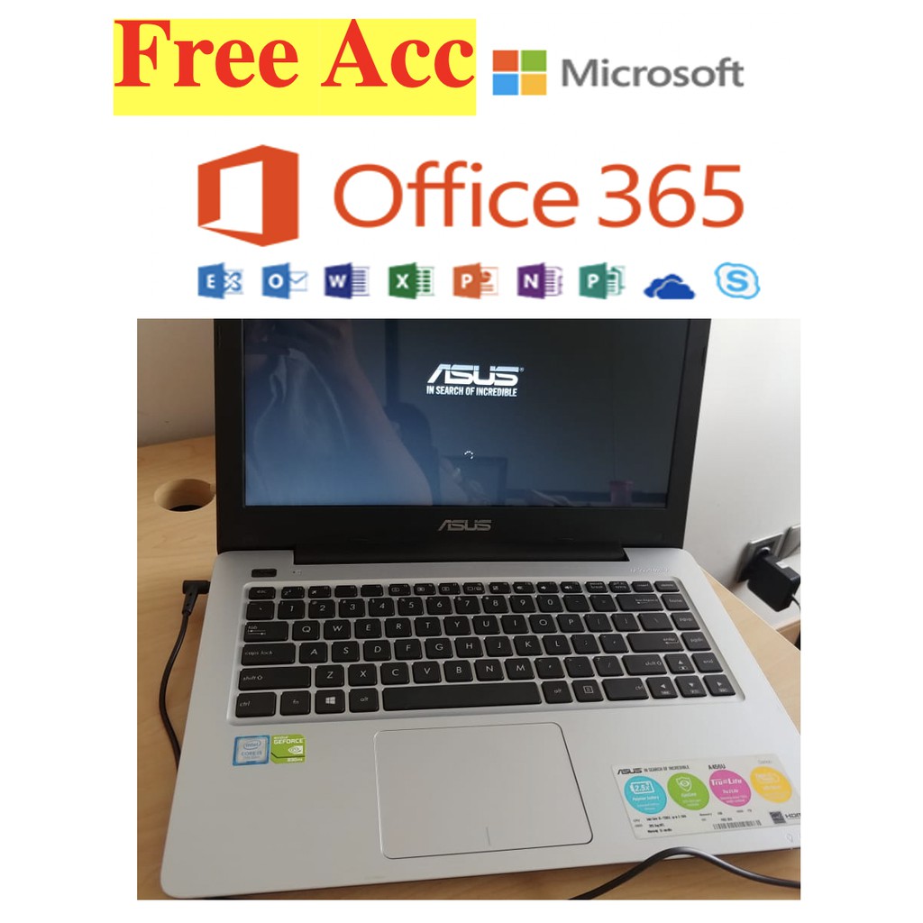 Jual Laptop Asus A Ur Core I Tb Win Jarang Dipakai Free Account Ms Office