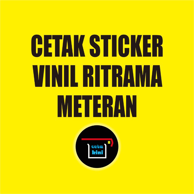 Jual Cetak Sticker Vinil Ritrama Meteran | Shopee Indonesia