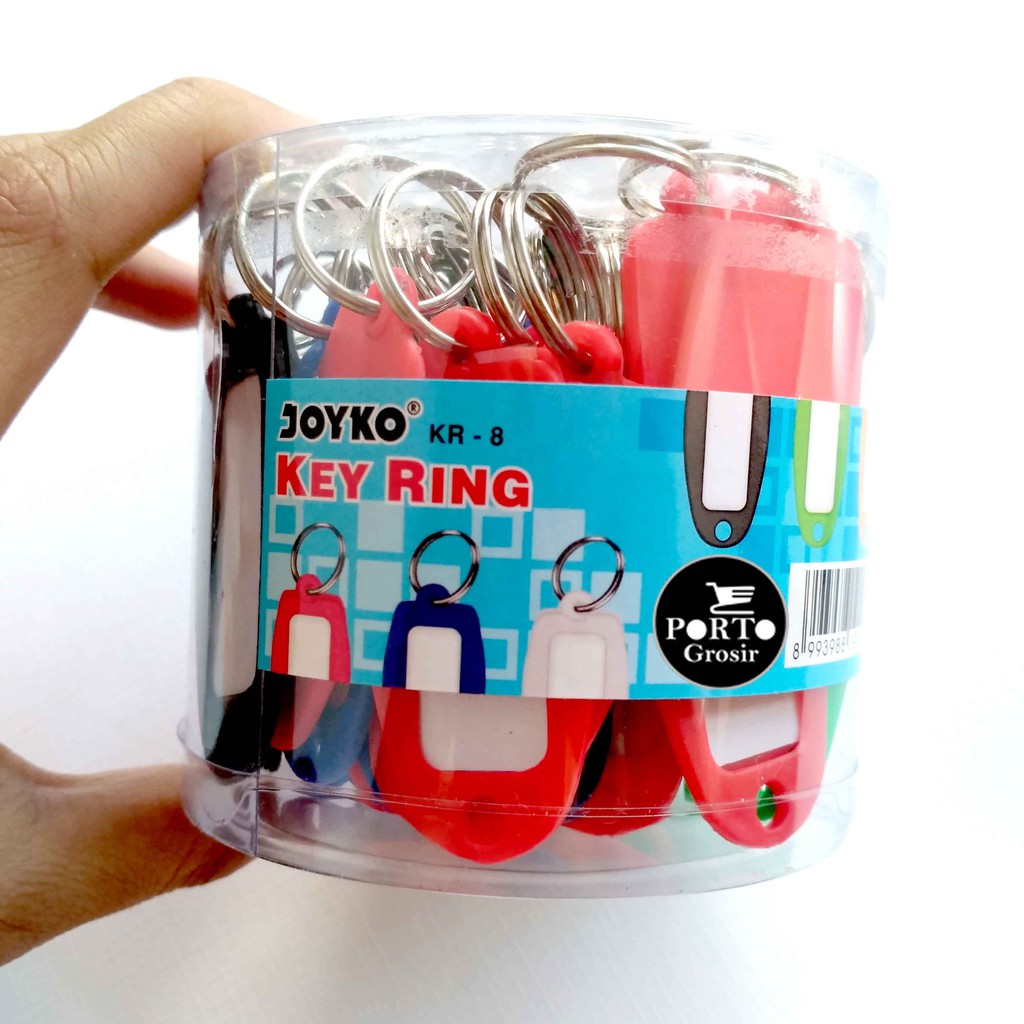 Jual Joyko Key Ring KR-8 Gantungan Kunci Plastik Label KR8 Isi 50 Pcs ...