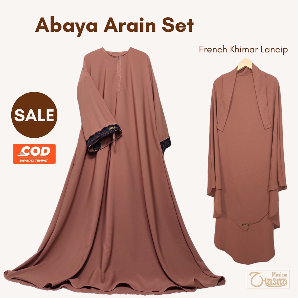 Jual Abaya Turki Set | Dress Abaya Set | Baju lebaran Muslimah | Gamis ...