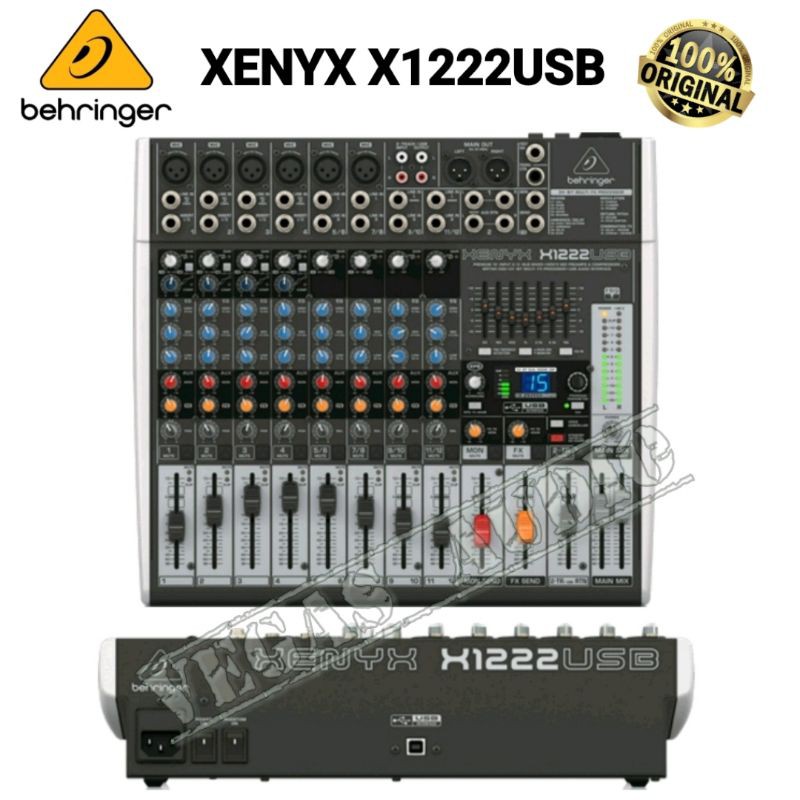 Jual BEHRINGER XENYX X1222USB MIXER AUDIO ORIGINAL Shopee Indonesia