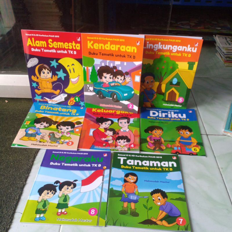 Jual PAKET KOMPLIT TEMATIK ANAK PAUD TK B 8 BUKU | Shopee Indonesia