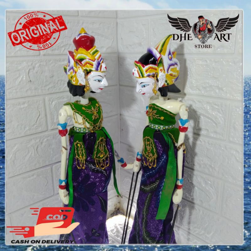 Jual Wayang Golek Rama Dan Sinta 1set 2 Golek Shopee Indonesia