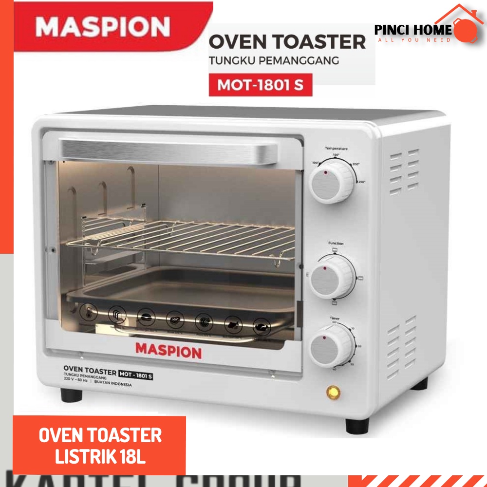 Jual Oven Toaster Listrik Maspion 18L 425 Watt Warna Putih | Shopee ...