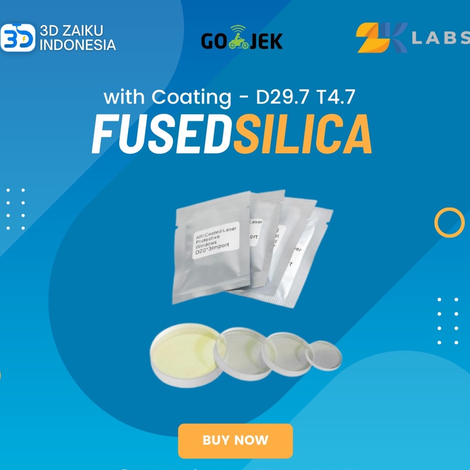 Jual Fiber Cutting Protective Windows Lens JGS1 Fused Silica with ...