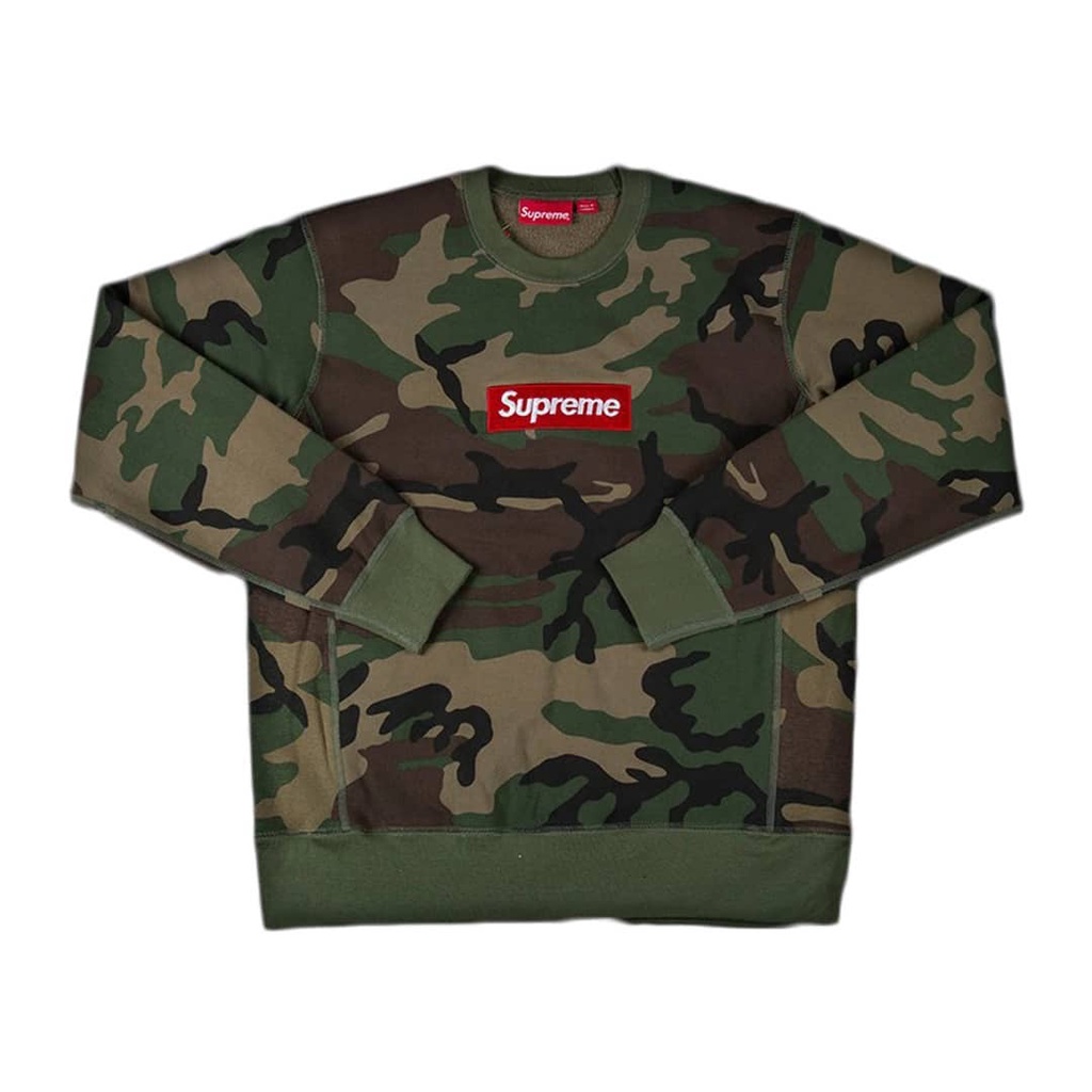 Supreme Camo Box Logo Crewneck 最大の割引 - トップス