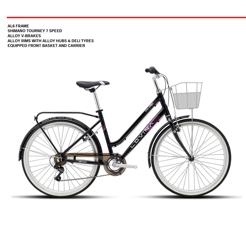 Jual Sepeda City Bike Polygon Lovina 24" | Shopee Indonesia