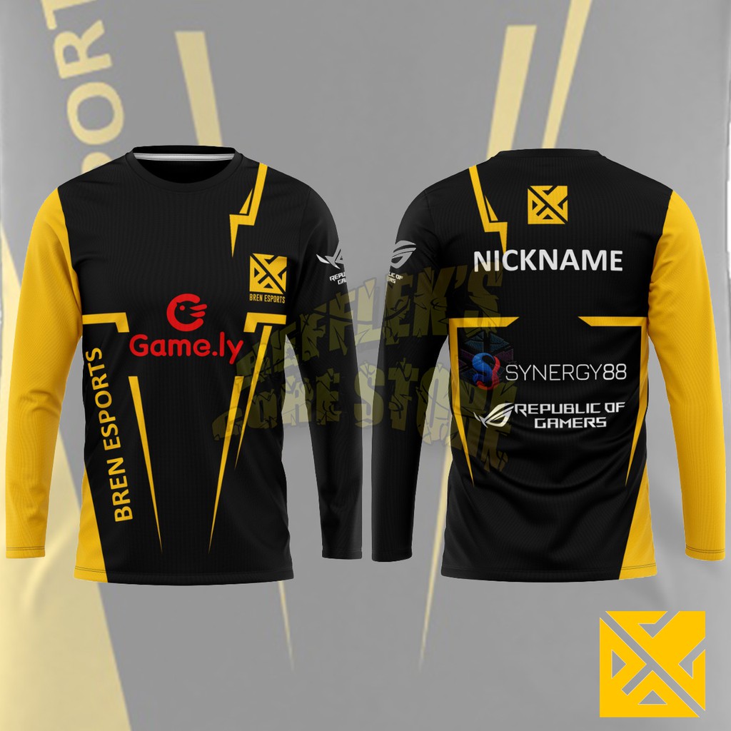 Jual JERSEY GAMING BREN ESPORT 2021 TANGAN PANJANG Shopee Indonesia