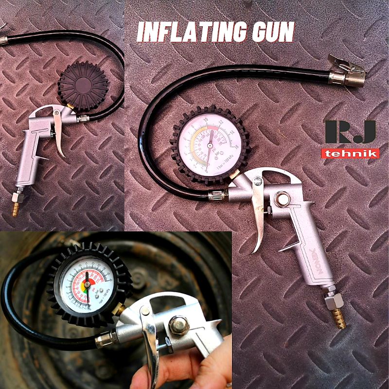 Jual Inflating Gun Alat Isi Ukur Pompa Angin Ban Murah Tire Inflator