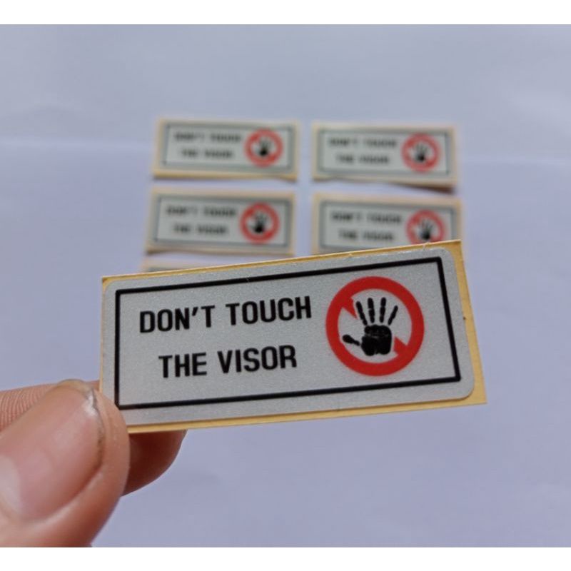 Jual Stiker Sticker Cutting Dont Touch Visor | Shopee Indonesia