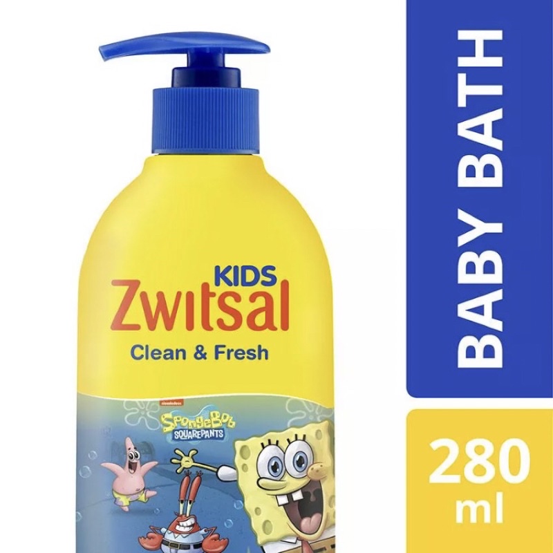 Jual Zwitsal Kids Baby Bath Clean and Fresh 280ml Biru Shopee Indonesia