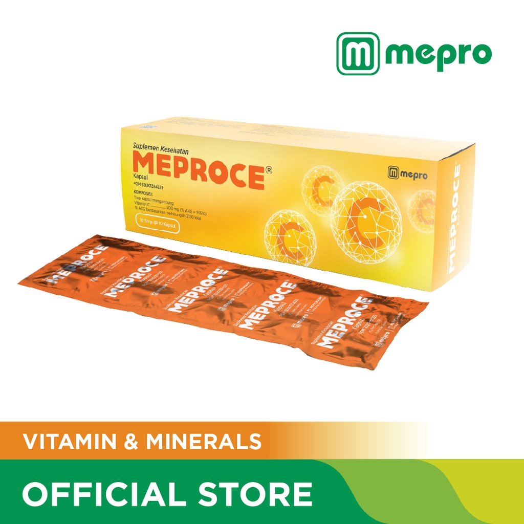 Jual Meproce Vitamin C 500mg | Shopee Indonesia