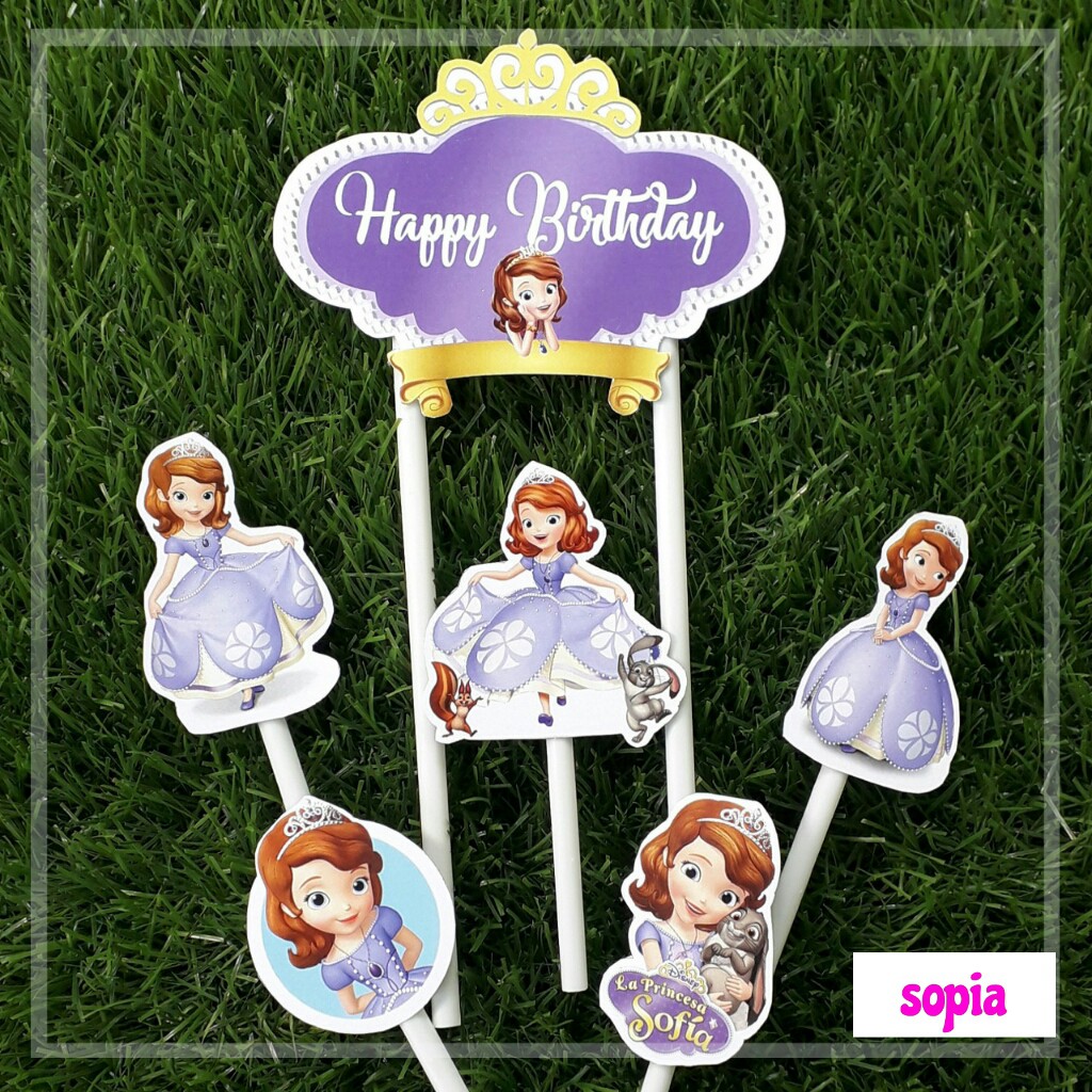 Jual topper toper hiasan tusukan kue cake happy birthday ulang tahun ...