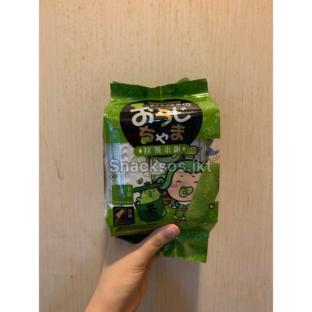 Jual MATCHA PRINCE RICE ROLL CRACKER SOY MILK / PEANUT / MATCHA ...